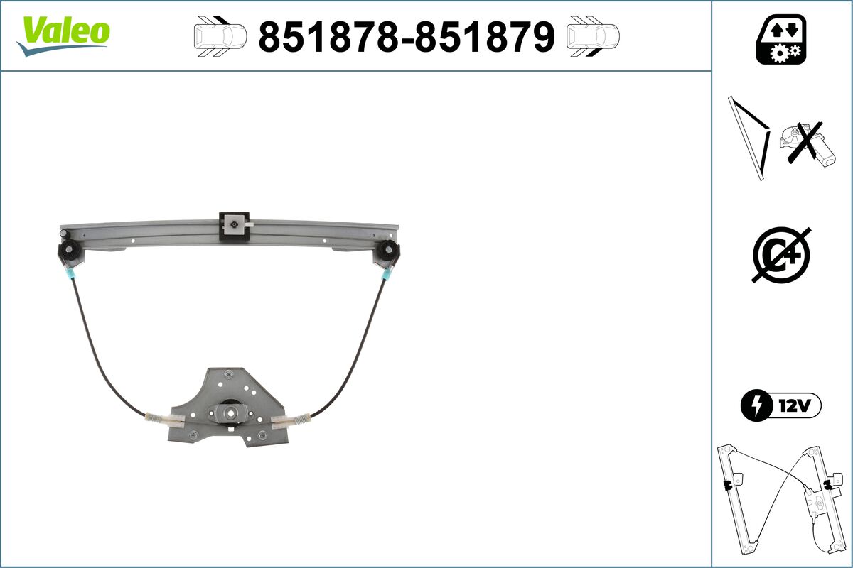 Window Regulator - 851878 VALEO